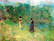 Thomas Dewing Summer oil painting